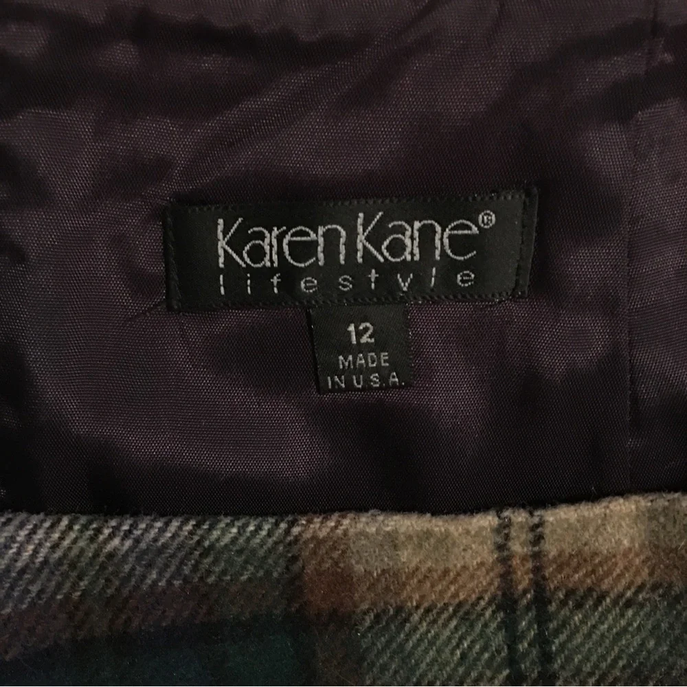 💚2 for $10💚 Vintage Karen Kane Wool Blend Mini Skirt, Size 12 - Picture 5 of 6